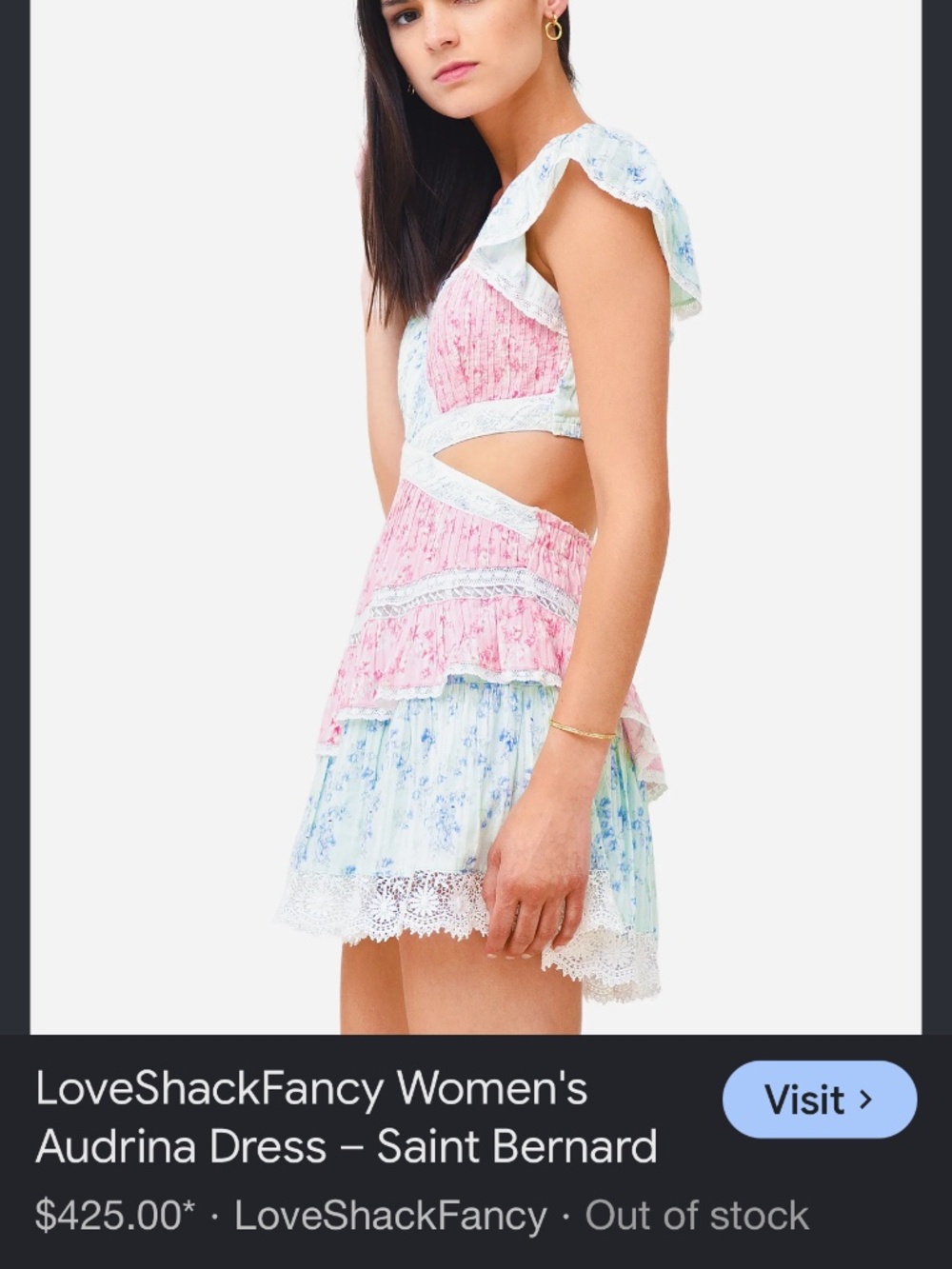 LOVESHACKFANCY open back dress